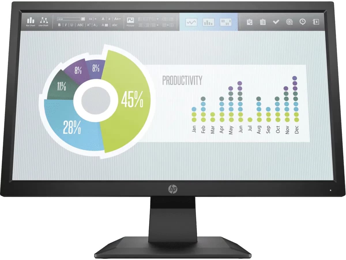 HP P204v 19.5 inch HD+ Monitor