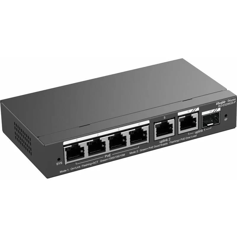 RG-ES206GS-P Ruijie Reyee Cloud Managed Switch