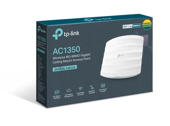 TP-Link EAP225 AC1350 Wireless Dual Band Gigabit Ceiling Mount Access Point