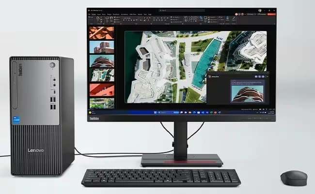 Lenovo ThinkCentre neo 50t (i7-14TH GEN 8GB RAM 512GB SSD 21.5inch Monitor)