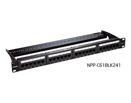 D-Link 24 Port Patch Panel Cat6 UTP Unshielded Fully-Loaded