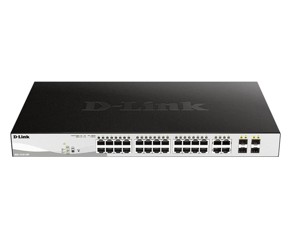 D-Link 24-Port Gigabit Smart Managed PoE Switch (DGS-1210-28P)