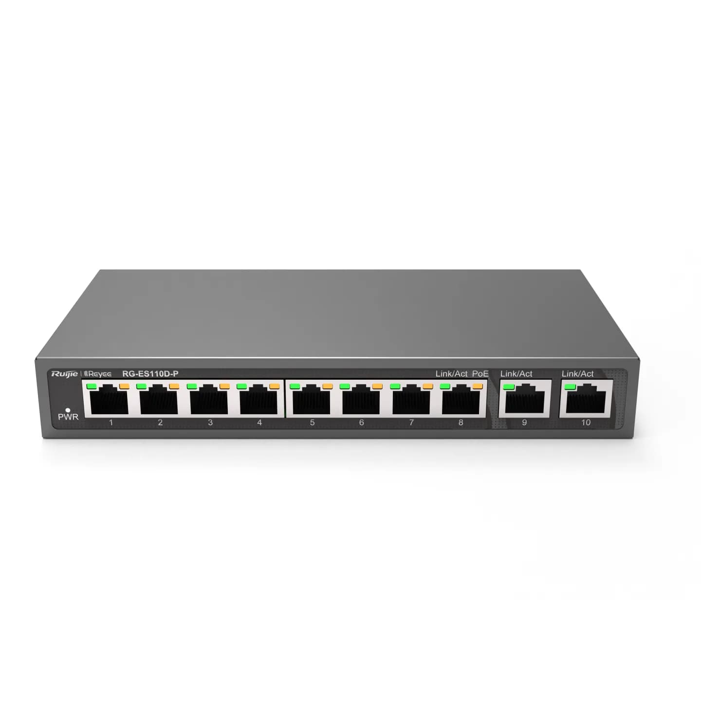 RG-ES110D-P 8-port 10/100Mbps Desktop Unmanaged Switch