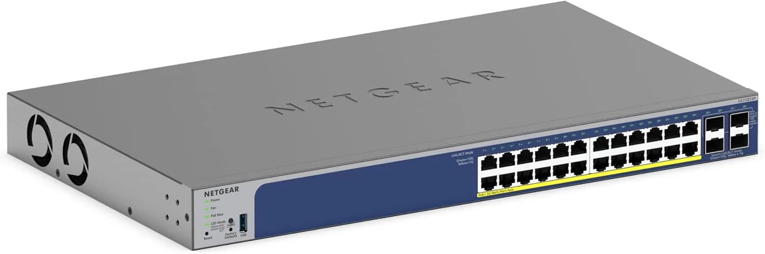 Netgear GS728TXP-300UKS 28-Port PoE+ Gigabit Smart Managed Pro Switch