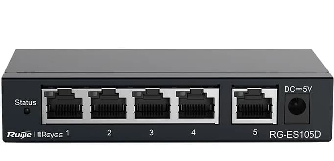 RG-ES105D Unmanaged Desktop Ruijie Reyee Switch