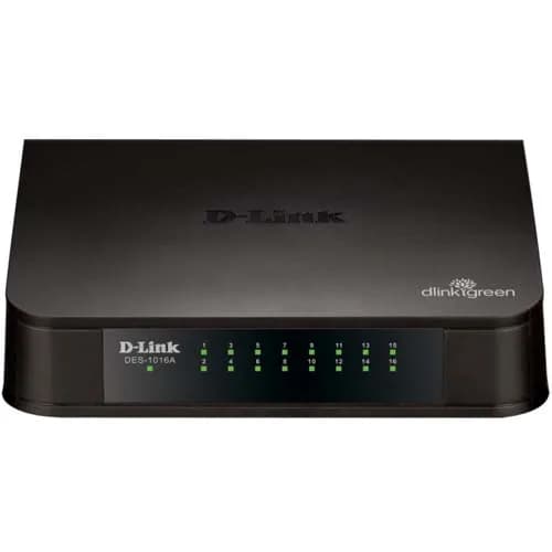 D-Link 16-port Unmanaged Switch (DES-1016A)