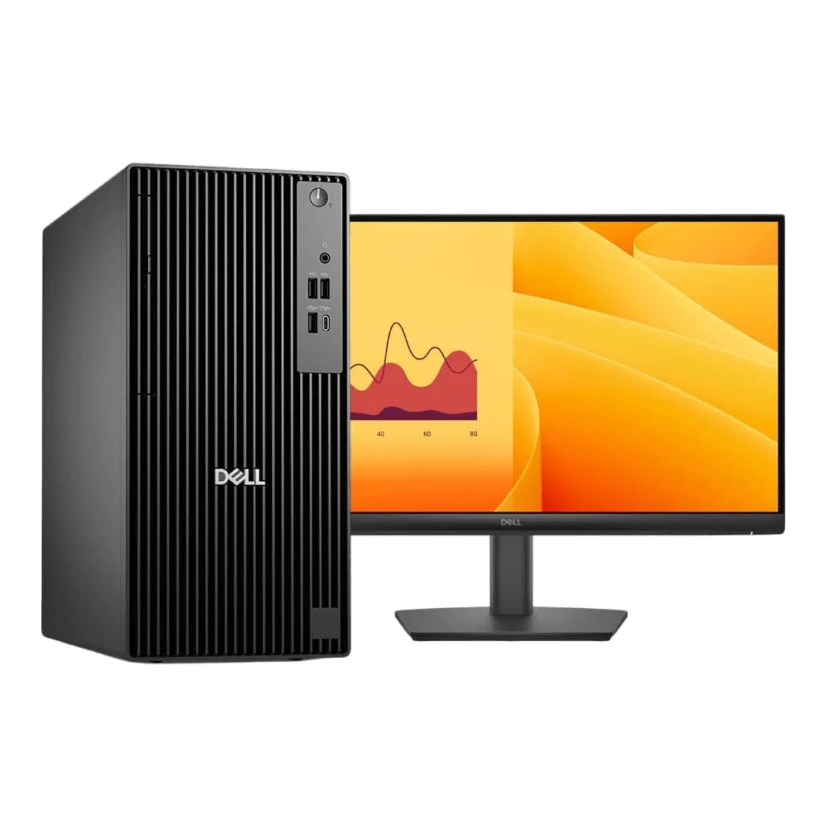 Dell Tower ECT 1250 ( i7-14TH 16GB RAM 512GB SSD 20inch Monitor)