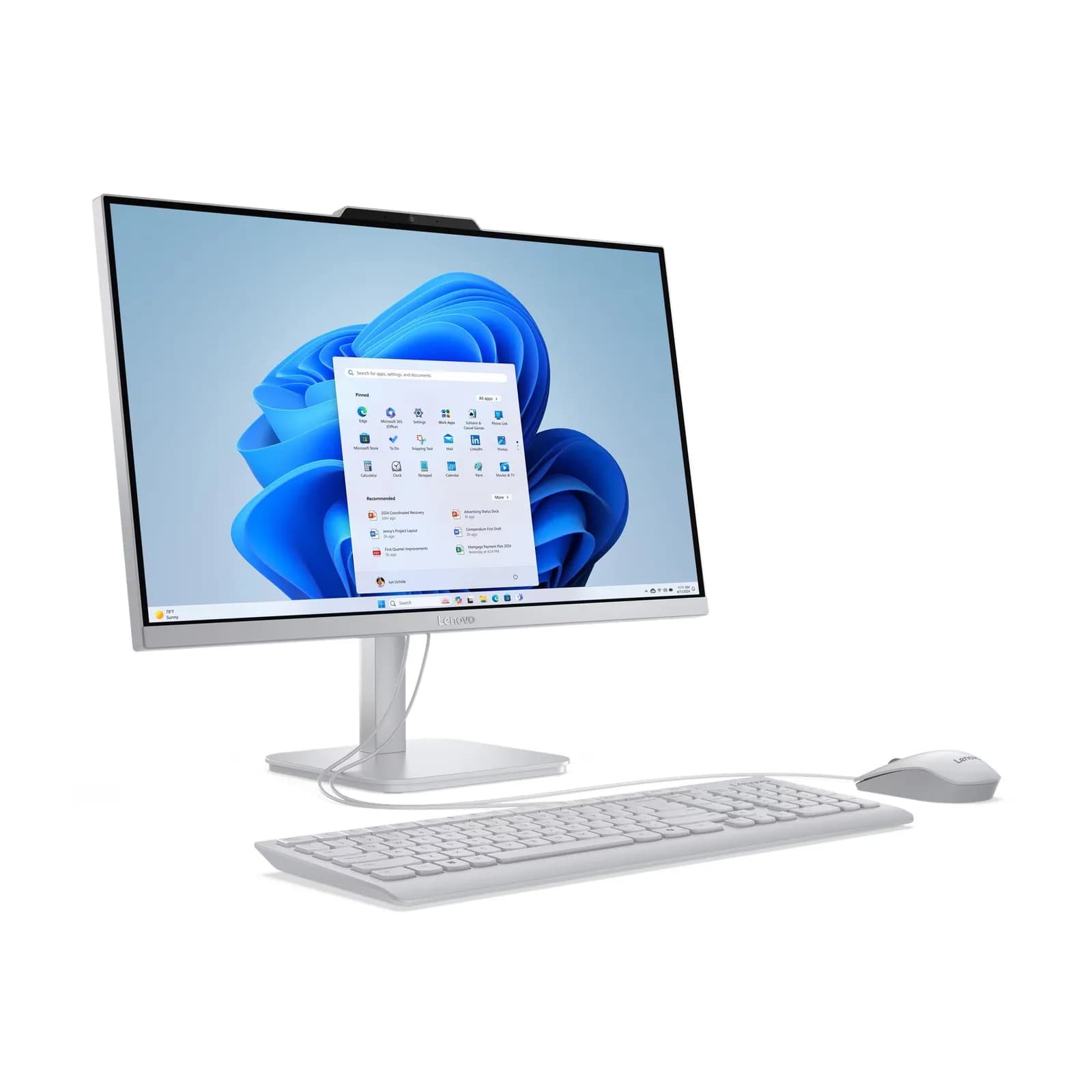 Lenovo A100 AIO (Ci3-13TH GEN 8GB 512SSD 23.8inch )