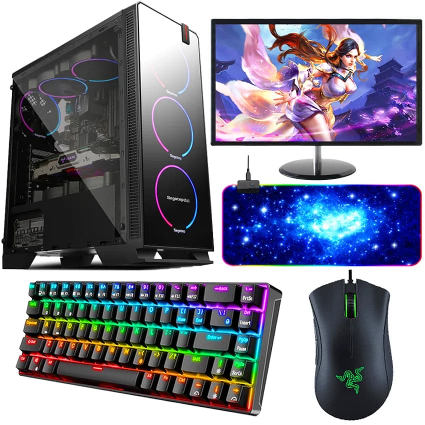 i7 3770K+GTX 1080 Gaming PC+Monitor | Razer Mouse & RGB Keyboard | RGB Mousepad
