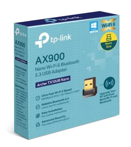 TP-Link Archer TX10UB AX900 Nano Wi-Fi 6 Bluetooth 5.3 USB Adapter