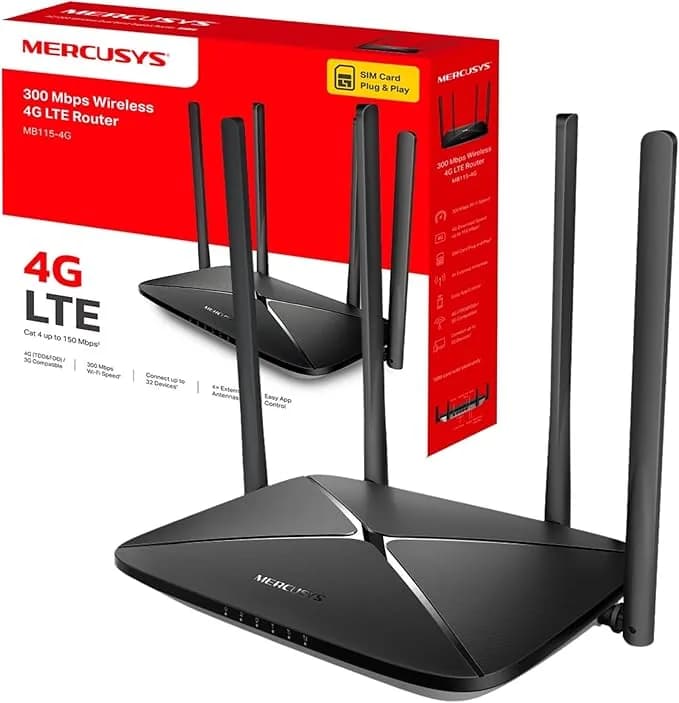 Mercusys MB115-4G LTE 300 Mbps Sim card Router